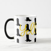 Mug Magique Boots de cowboy Occidentaux Épouse Silhouette NOM (Gauche)
