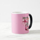 Mug Magique bottes de cowboy roses (Devant droit)