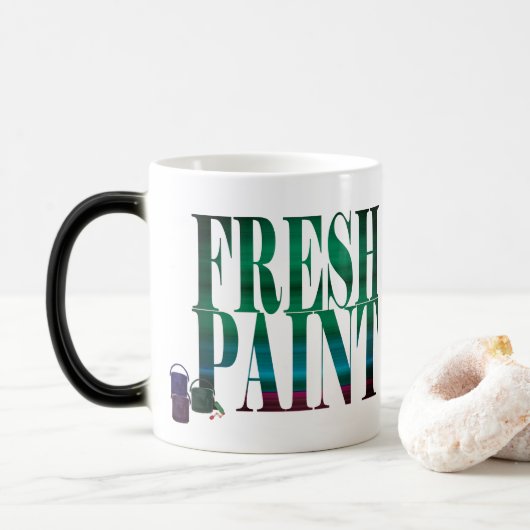 Mug Magique Boue de peinture fraîche (Avec donut)