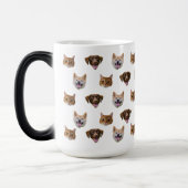 Mug Magique Boug de chien personnalisé, chat de chien maman ca (Gauche)