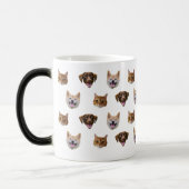 Mug Magique Boug de chien personnalisé, chat de chien maman ca (Gauche)