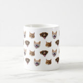 Mug Magique Boug de chien personnalisé, chat de chien maman ca (Centre)