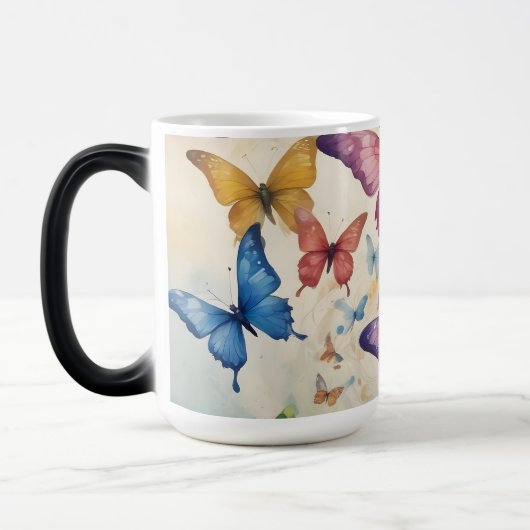 Mug Magique Boug papillon vibrant : Ajouter une touche de natu (Gauche)