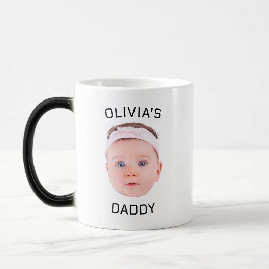 Mug Magique Boug Visage Personnalisé, Boug Baby Personnalisé, (Gauche)