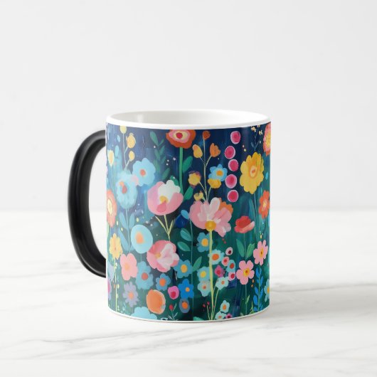 Mug Magique Bouge botanique colorée (Devant gauche)
