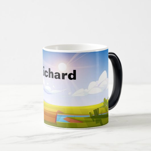 Mug Magique Bouge de café de Golfer (Devant droit)