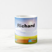 Mug Magique Bouge de café de Golfer (Centre)