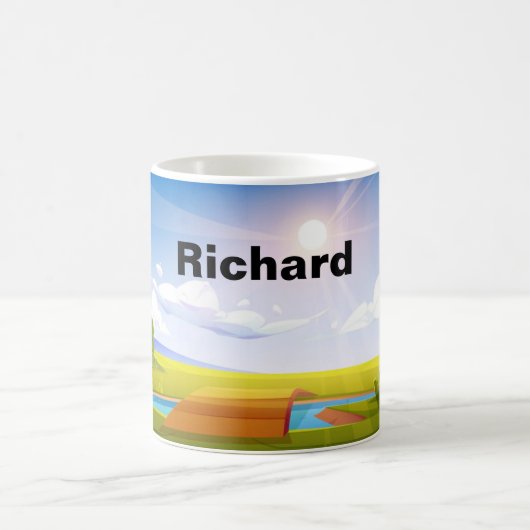 Mug Magique Bouge de café de Golfer (Centre)