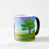 Mug Magique Bouge de café de Golfer (Devant droit)