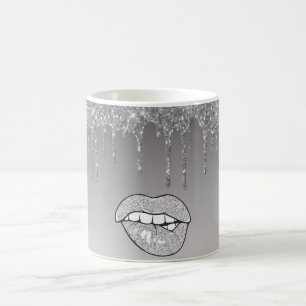 Mug Magique Bouge de café en Parties scintillant d'argent