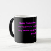 MUG MAGIQUE BOUGIE FUNKY AVEC UNE CITATION VIEILLISSÉE (Devant gauche)