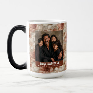 Mug Magique Bouquet d'Amaryllis Brun Grand-Père Grand-Papa Lux