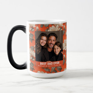 Mug Magique Bouquet de Gardenias Modernes pour la Fête des Pap
