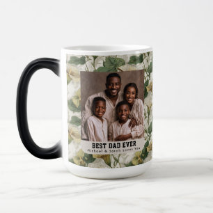 Mug Magique Bouquet de lys calla Meilleur papa chat Cadeau