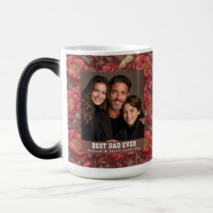 Mug Magique Bouquet de pivoines occidentales Joyeuse Fête des