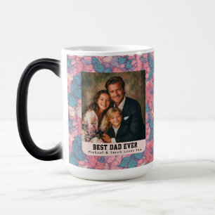 Mug Magique Bouquet papillon bohème camouflage Photo Père