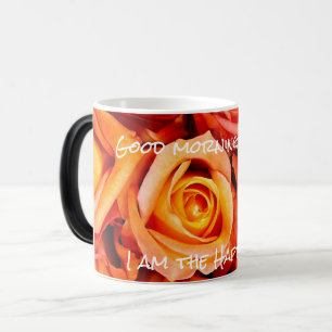 Mug Magique Bouquet Rose orange