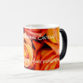 Mug Magique Bouquet Rose orange (Devant droit)