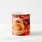Mug Magique Bouquet Rose orange (Centre)