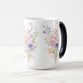 Mug Magique Bouquette Fleurs sauvages Nom femme pastel pour si (Devant droit)