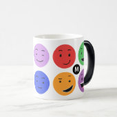 Mug Magique Boutons monogrammes personnalisés (Devant droit)