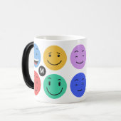 Mug Magique Boutons monogrammes personnalisés (Devant gauche)
