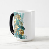 Mug Magique Branche avec Feuilles d'or Ginko Biloba (Devant gauche)