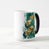 Mug Magique Branche avec Feuilles d'or Ginko Biloba (Devant droit)