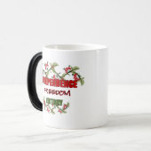 Mug Magique Branches viburnum avec conception de texte (Devant gauche)