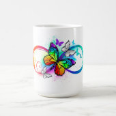 Mug Magique Bright infinity with rainbow butterfly (Centre)