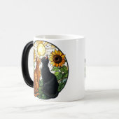 Mug Magique Brisser Chat Vitrail (Devant gauche)
