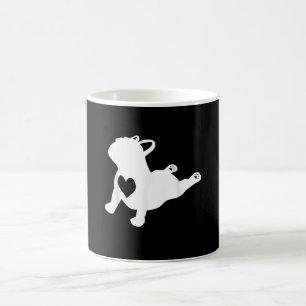 Mug Magique Bulldog Yoga Pose Love Heart Workout
