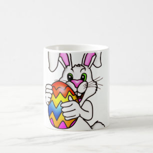 MUG MAGIQUE BUNNING DE PÂQUES AVEC OEUF DE PÂQUES COLORÉ