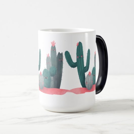 Mug Magique Cactus mignon (Devant droit)