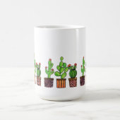 Mug Magique Cactus mignon d'aquarelle dans des pots (Centre)