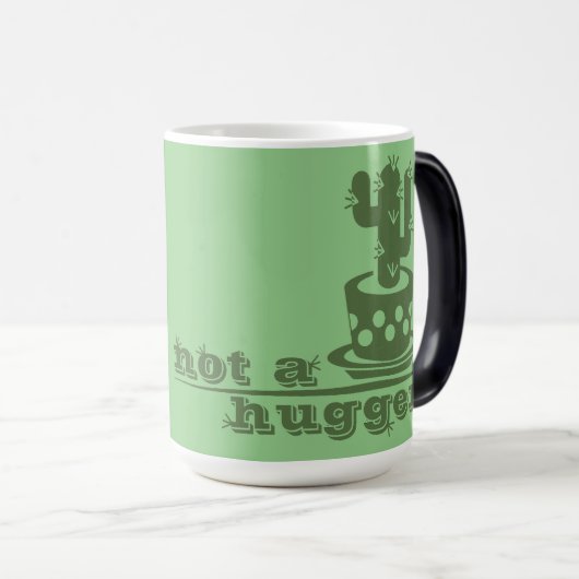 Mug Magique Cactus Pas un gros cactus drôle dire (Devant droit)