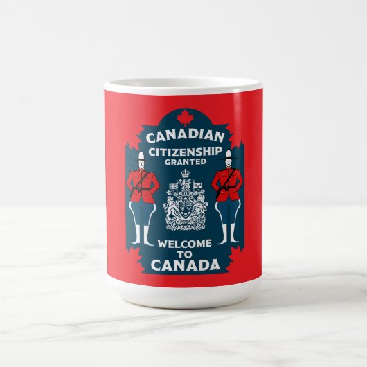 Mug Magique Cadeau de célébration de la citoyenneté canadienne (Centre)