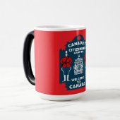 Mug Magique Cadeau de célébration de la citoyenneté canadienne (Devant gauche)