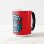 Mug Magique Cadeau de célébration de la citoyenneté canadienne (Devant droit)