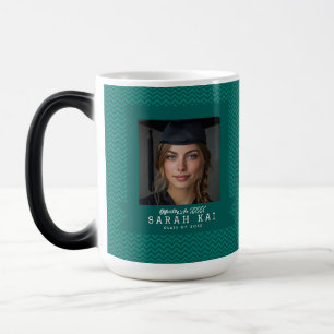 Mug Magique Cadeau de fin d'études à motif chevron coloré