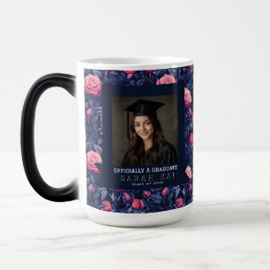 Mug Magique Cadeau de fin d'études de rose classique imprimé S
