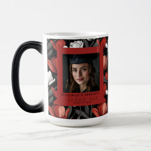 Mug Magique Cadeau de motif de tulipe gras pour diplômé
