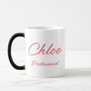 MUG MAGIQUE CADEAU DE NOM PERSONNALISÉ POUR BRIDESMAID