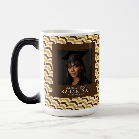 Mug Magique Cadeau de photo d'impression abstraite classique (Gauche)
