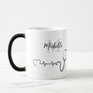 Mug Magique Cadeau de retraite avec stéthoscope et battement d