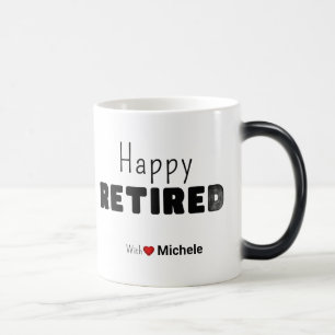 Mug Magique Cadeau de retraite personnalisé humour drôle lundi