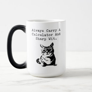 Mug Magique Cadeau d'humour mathématique avec calculatrice et 