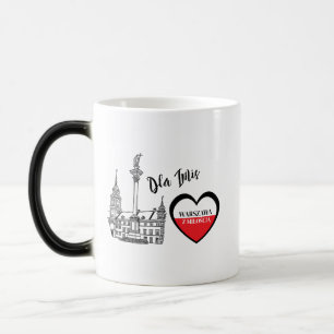 Mug Magique Cadeau personnalisé de l'héritage de Varsovie avec