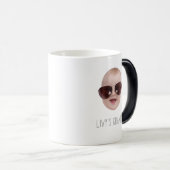 Mug Magique Cadeau photo visage bébé moderne de petits-enfants (Devant droit)