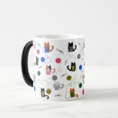 Mug Magique Cadeau Tricot Chat, Chat Avec Fil, Cadeau Maman Ch (Devant gauche)